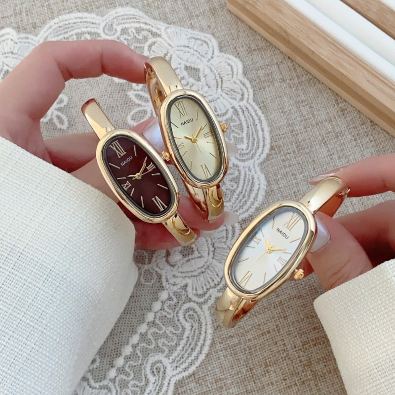 Luxury Lifestyle Women - Topmerk Dames Ovale Romeinse Wijzerplaat Quartz