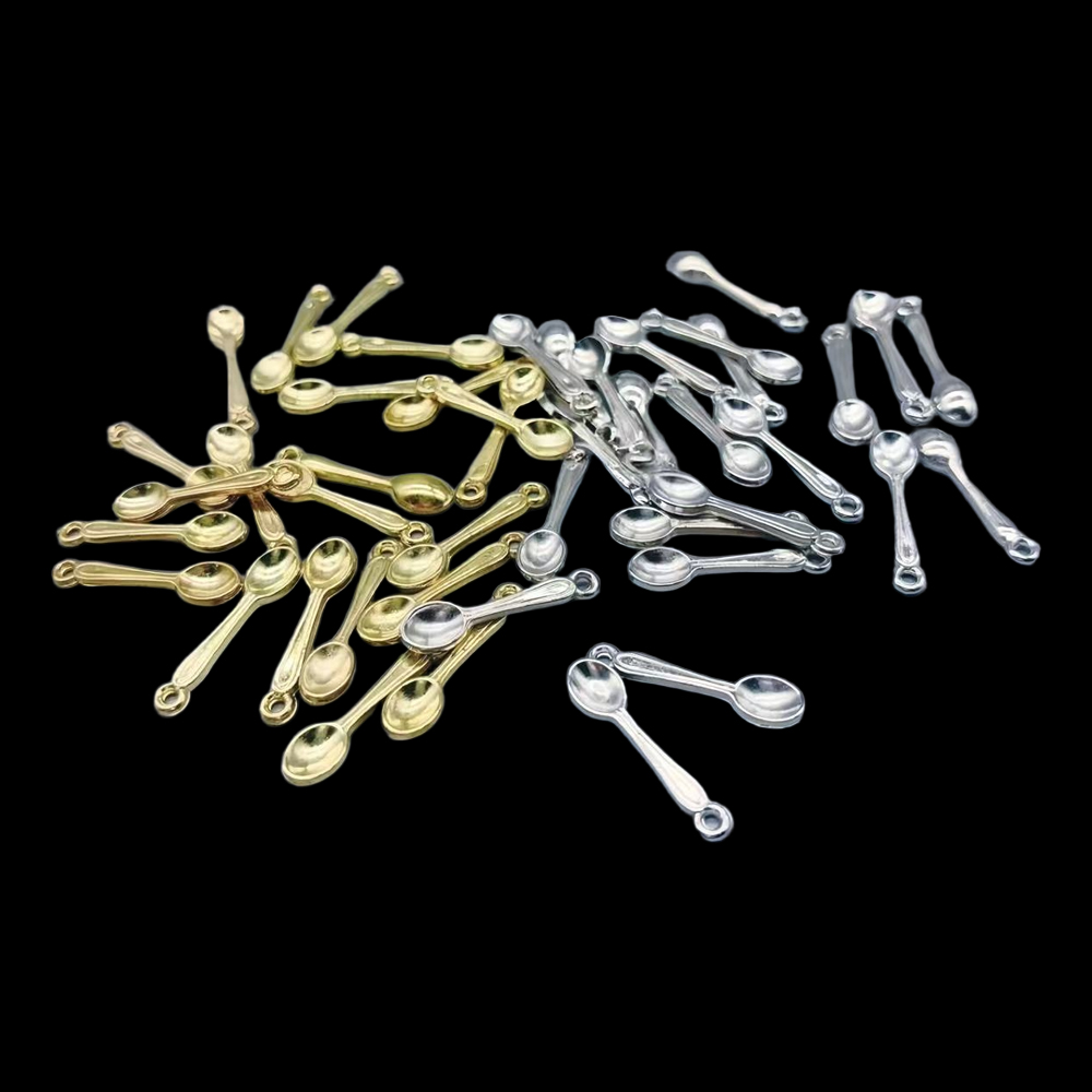 Gold Cutlery Flatware - 100 stuks kleine lepel charme vergulde