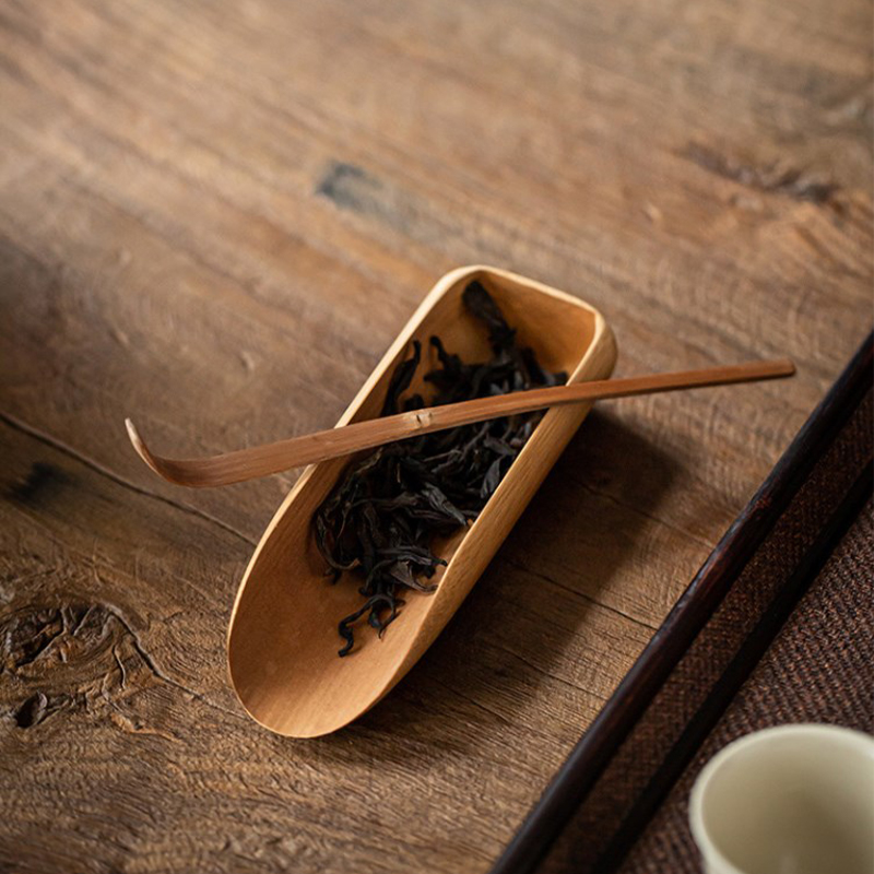 Bamboo Cutlery Set - Handgemaakt Hout Thee Matcha Stick Lepel