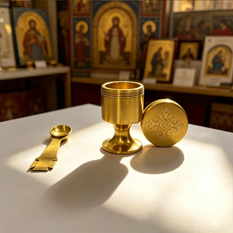 Nieuwe 2026 Orthodoxe Reiskelk - Gold Cutlery Flatware recensie en prijs