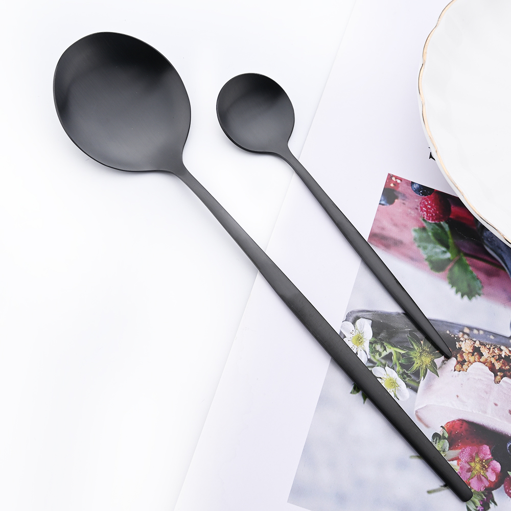 Drmfiy Zwart Handvat Goud Koff - Gold Cutlery Flatware recensie en prijs