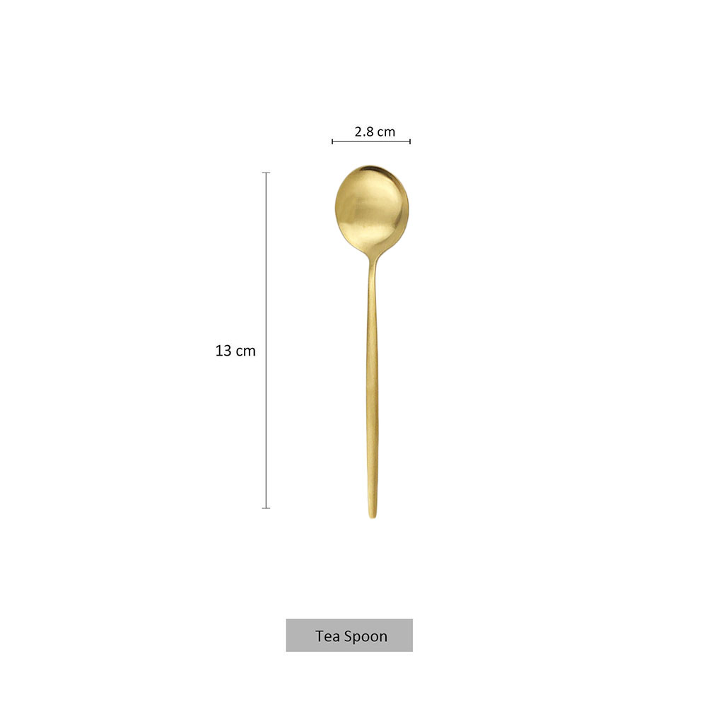 6Pcs Small Matte Spoon Tea Cof - Gold Cutlery Flatware recensie en prijs