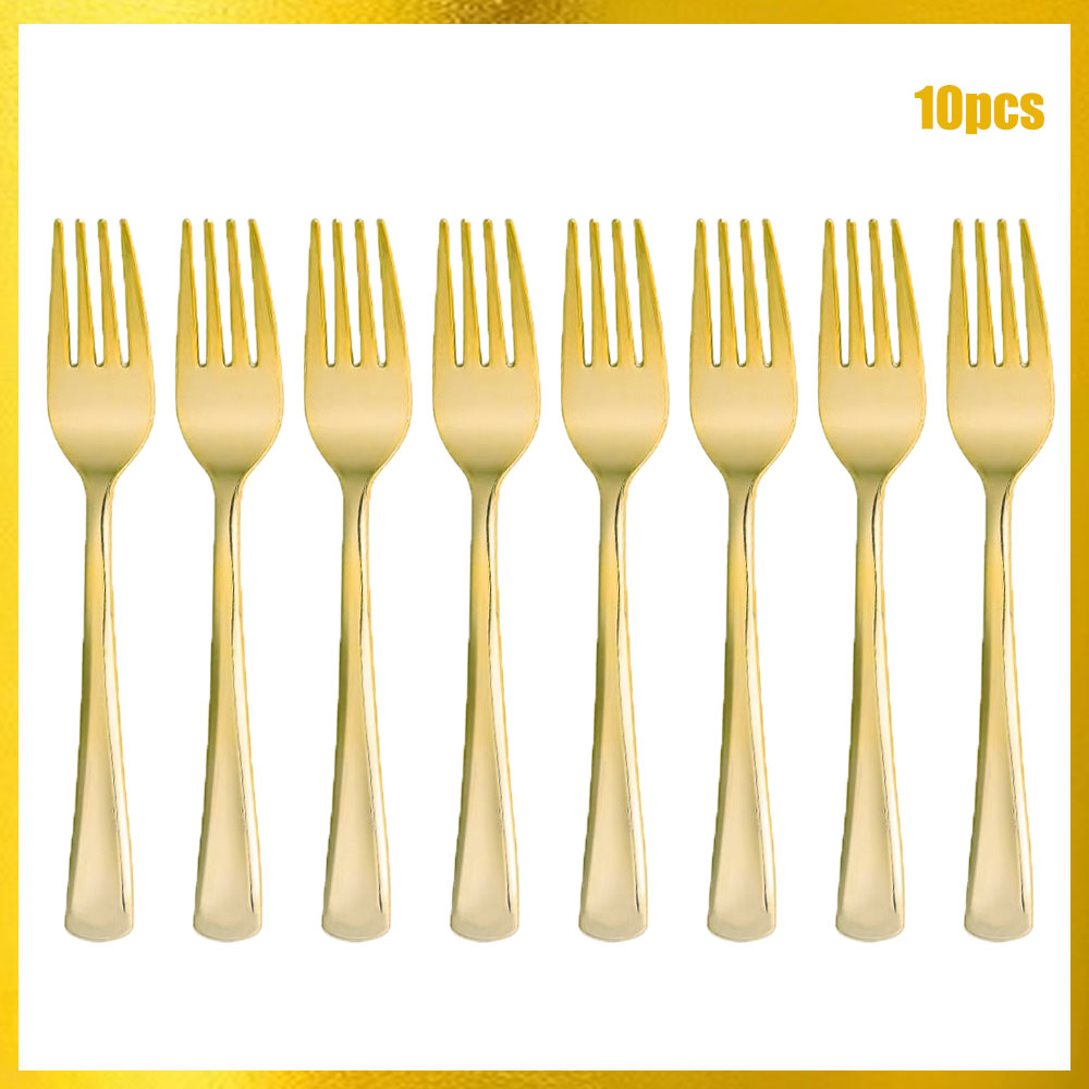 Roze gouden wegwerpbestekset ( - Gold Cutlery Flatware recensie en prijs