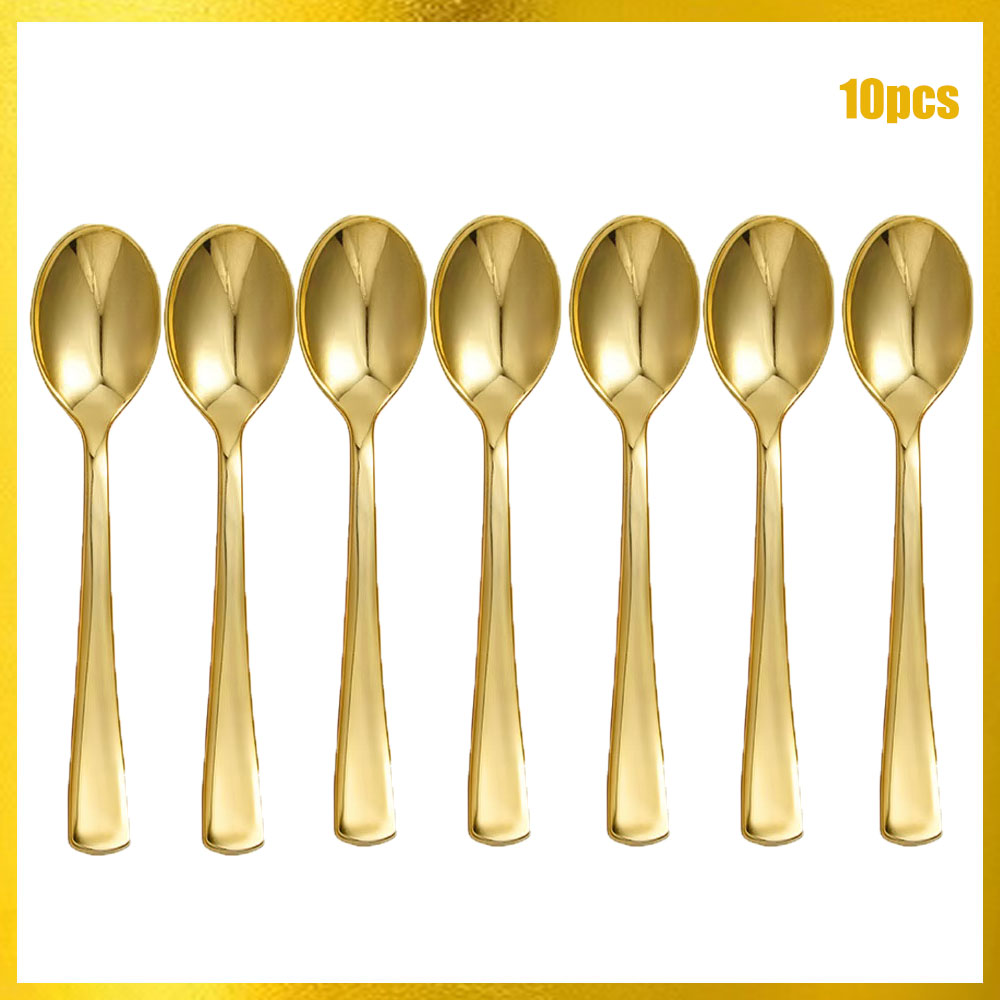 Roze gouden wegwerpbestekset ( - Gold Cutlery Flatware recensie en prijs