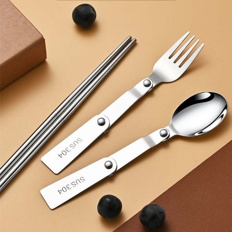 1PC/3PCS roestvrij staal draag - Bamboo Cutlery Set recensie en prijs