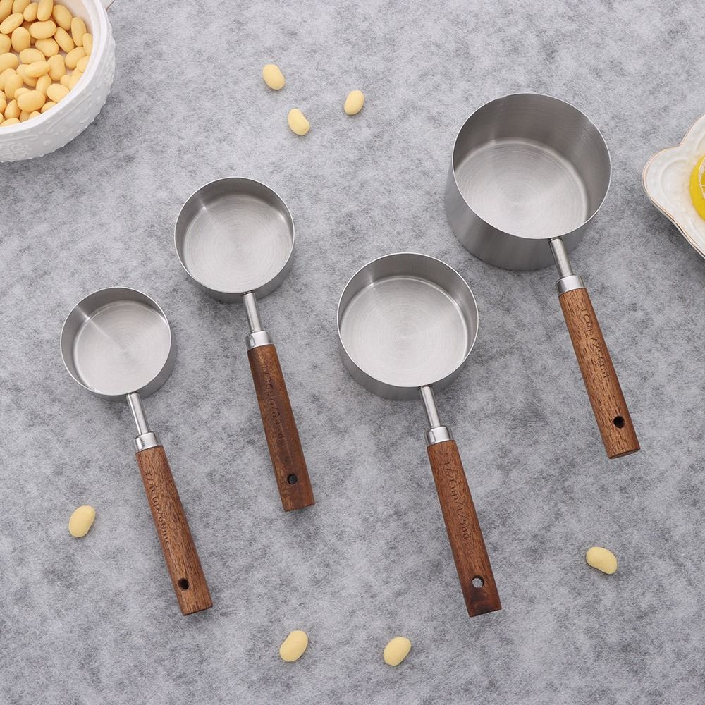 4 Stuks Rvs Maatbeker Lepel Ho - Gold Cutlery Flatware recensie en prijs